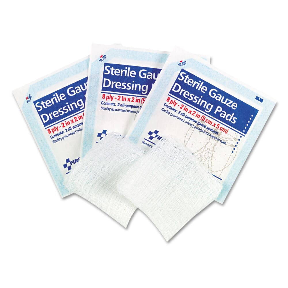 SmartCompliance Gauze Pads, Sterile, 8-Ply, 2 x 2, 5 Dual-Pads/Pack - Image 3