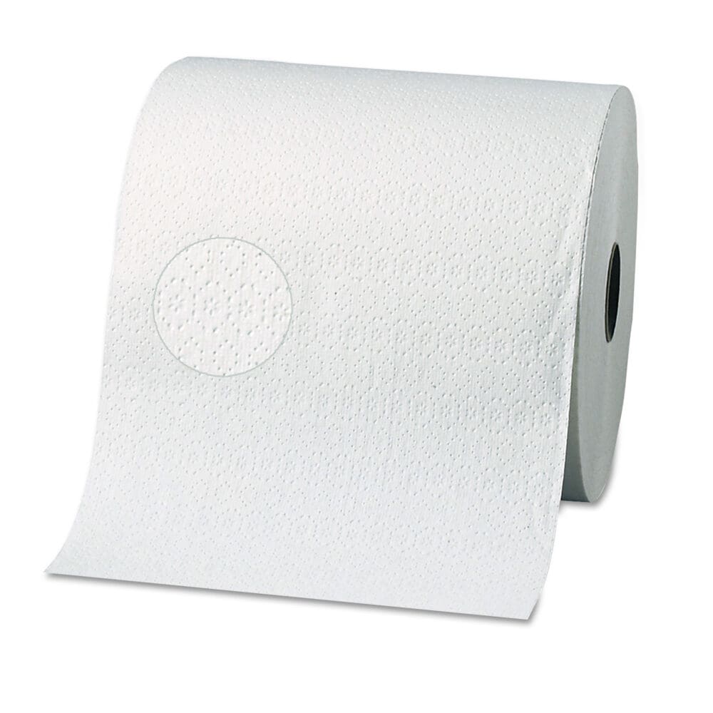 Pacific Blue Select Premium Nonperf Paper Towels, 2-Ply, 7.88 x 350 ft, White, 12 Rolls/Carton - Image 8