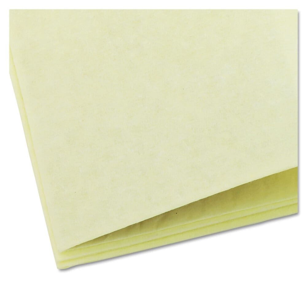 Dusting Cloths Quarterfold, 17 x 24, Unscented, Yellow, 50/Pack, 4 Packs/Carton - Image 5