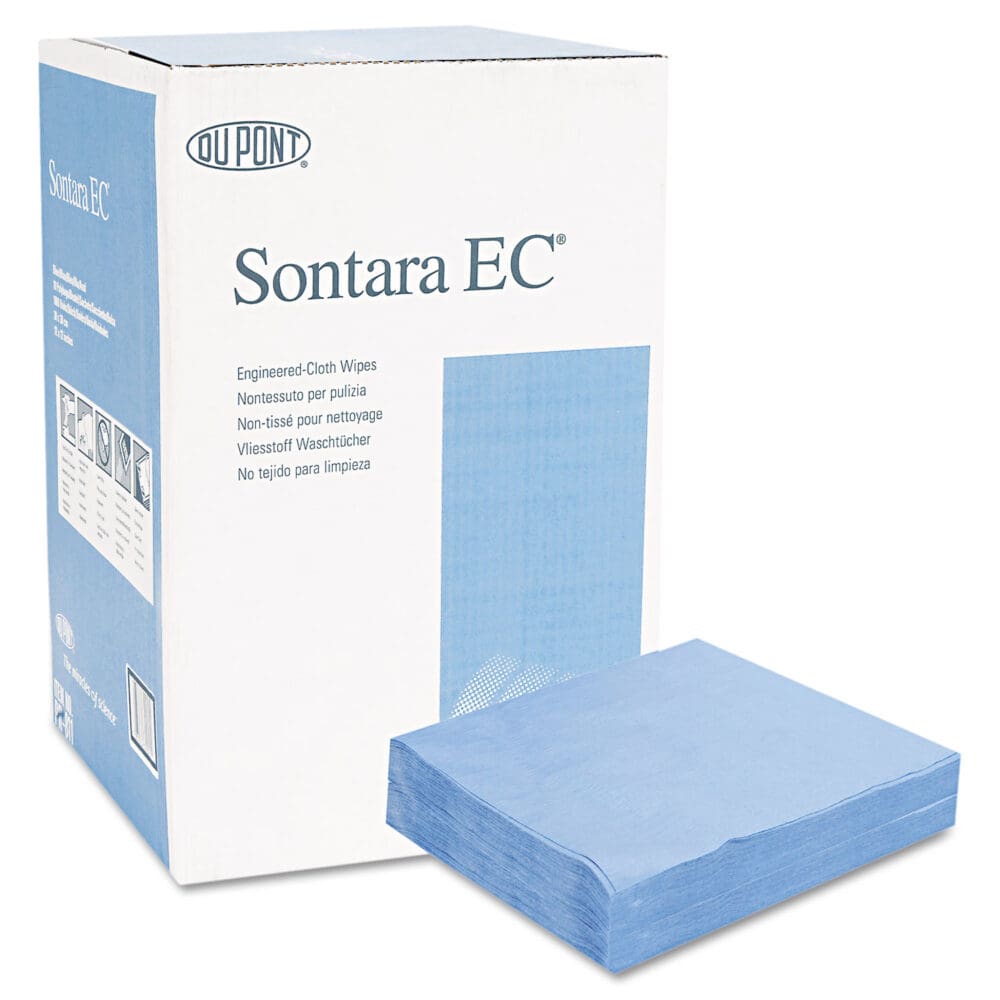 Sontara EC Engineered Cloths, 12 x 12, Blue, 100/Pack, 10 Packs/Carton - Image 2