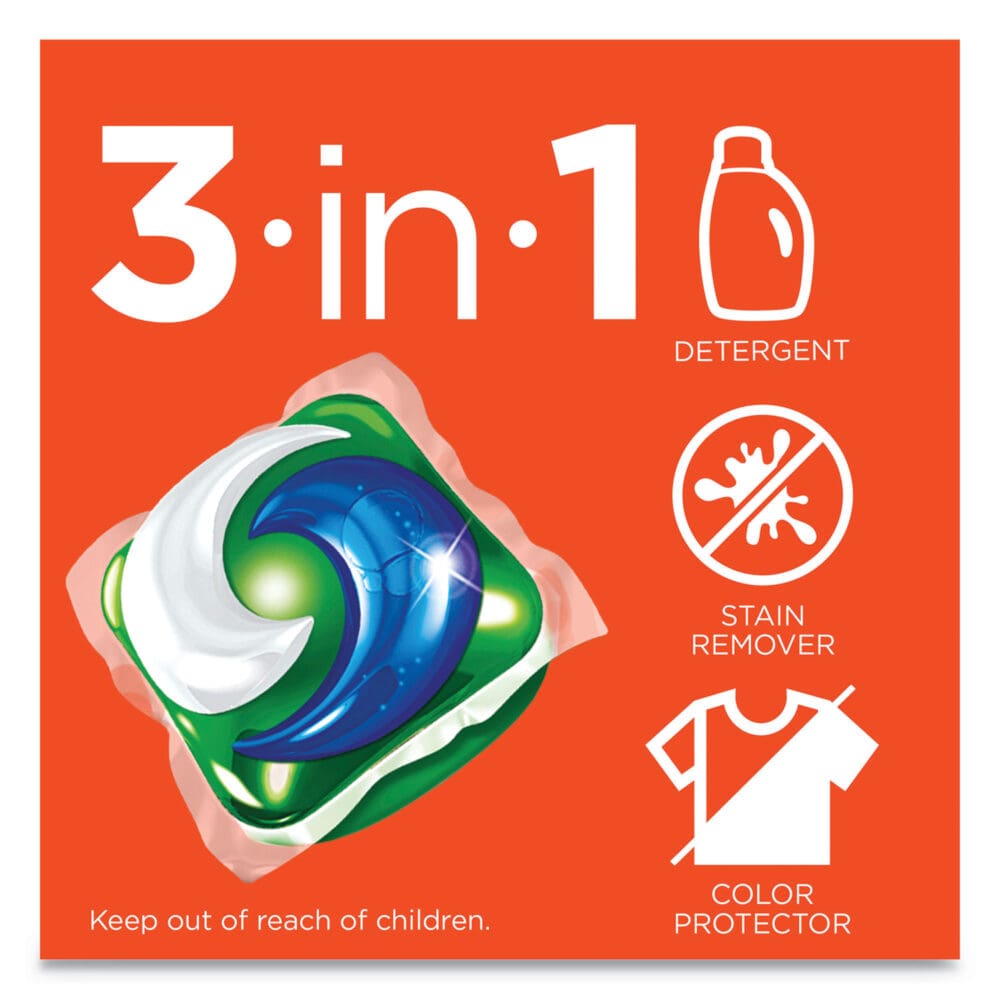 Pods, Laundry Detergent, Spring Meadow, 35/Pack, 4 Packs/Carton - Image 3