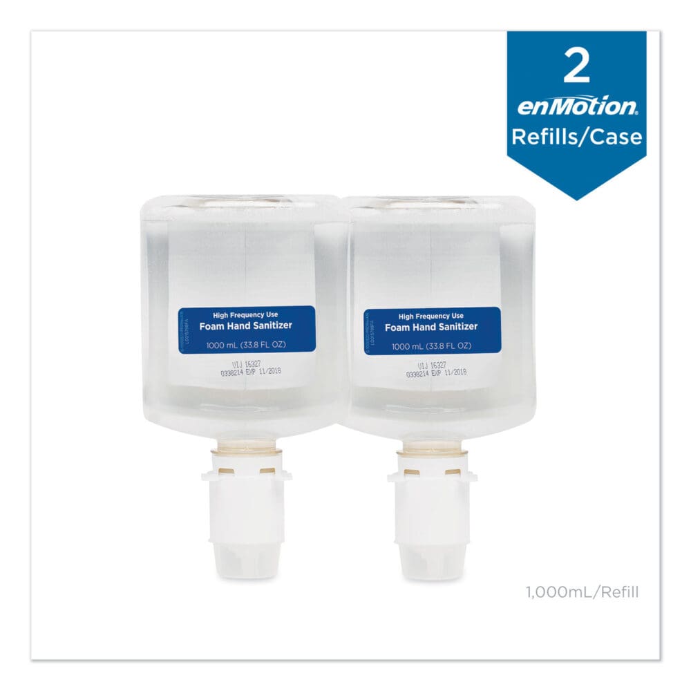 GP enMotion High-Frequency-Use Foam Sanitizer Dispenser Refill, Fragrance-Free, 1,000 mL, Fragrance-Free, 2/Carton - Image 3