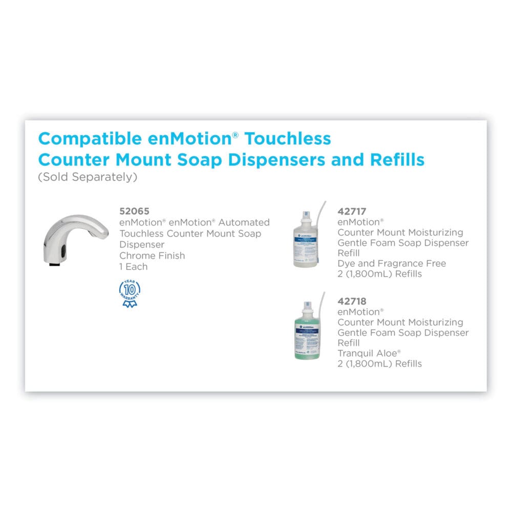 GP enMotion Counter Mount Foam Soap Refill, Tranquil Aloe, 1,800 mL, 2/Carton - Image 5