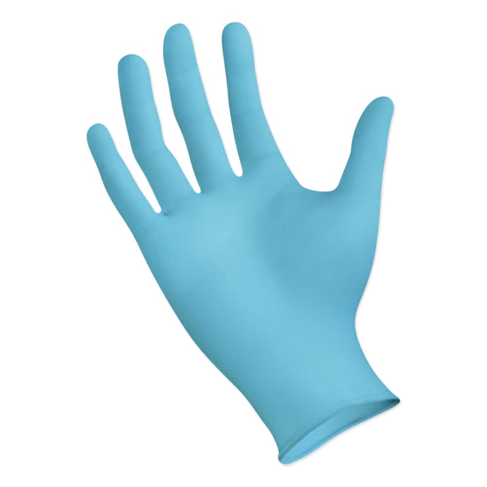 Disposable General-Purpose Nitrile Gloves, Small, Blue, 4 mil, 1,000/Carton - Image 2