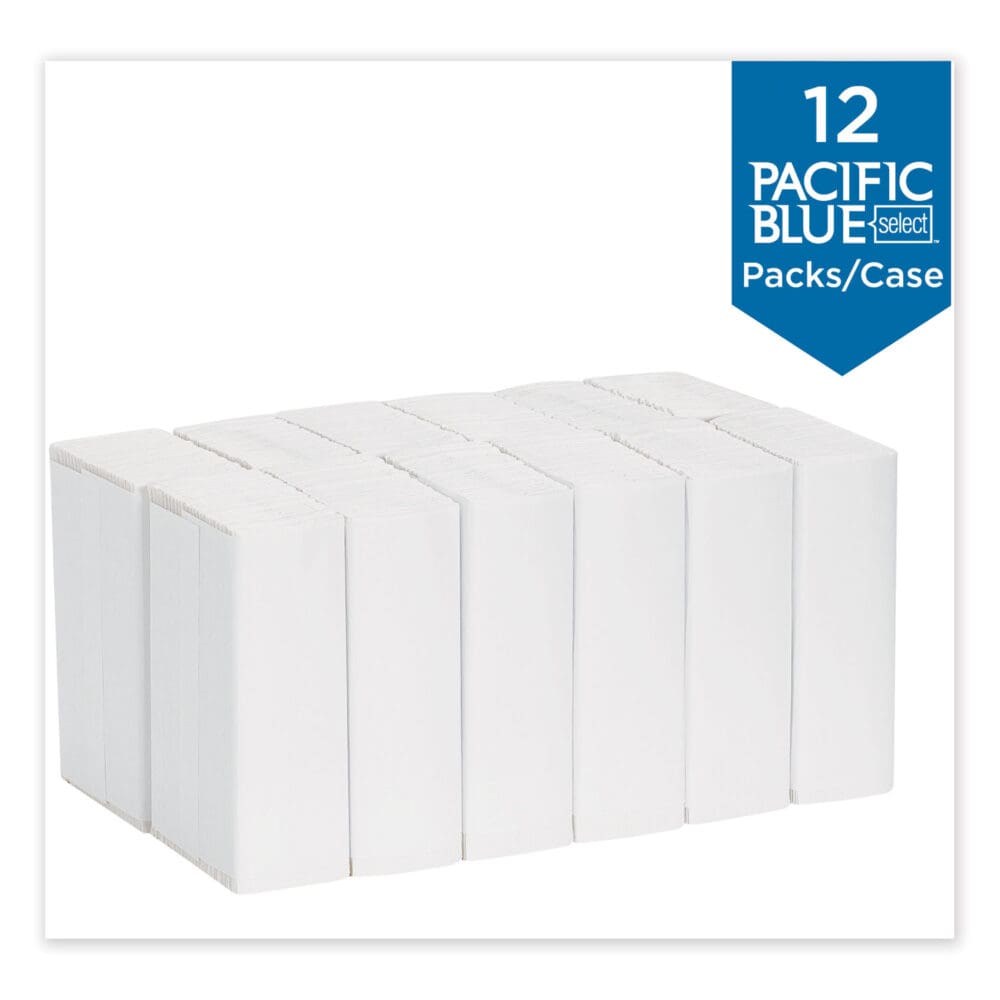 Pacific Blue Select C-Fold Paper Towels, 2-Ply, 10.1 x 12.7, White, 120/Pack, 12 Packs/Carton - Image 4