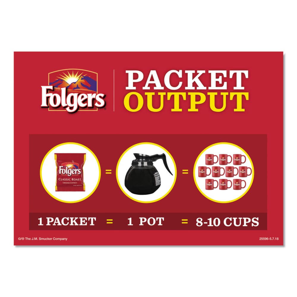 Ground Coffee Fraction Packs, Traditional Roast, 2oz, 42/Carton - Image 4