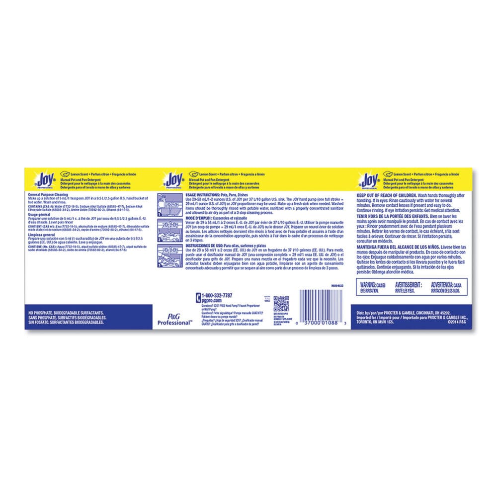 Dishwashing Liquid, Lemon Scent, 1 gal Bottle, 4/Carton - Image 7