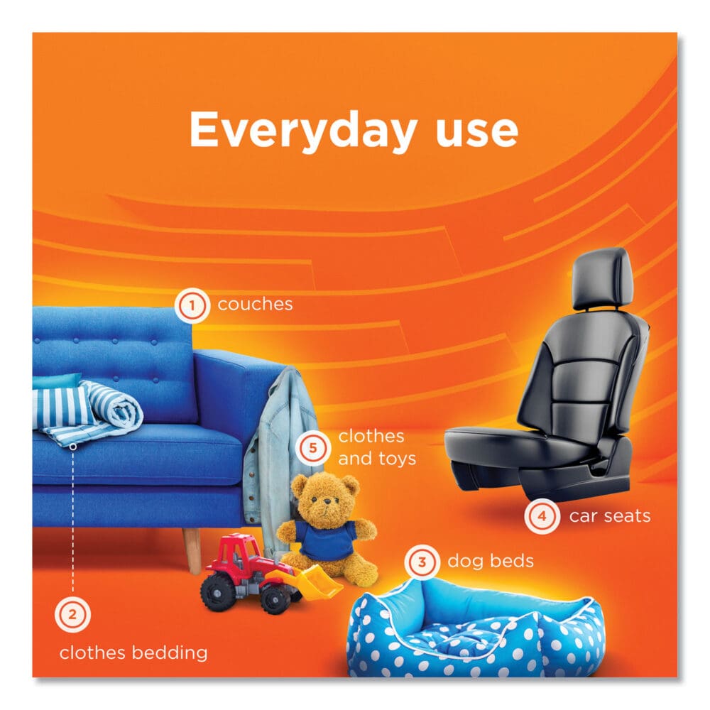 Antibacterial Fabric Spray, Light Scent, 22 oz Spray Bottle, 6/Carton - Image 2