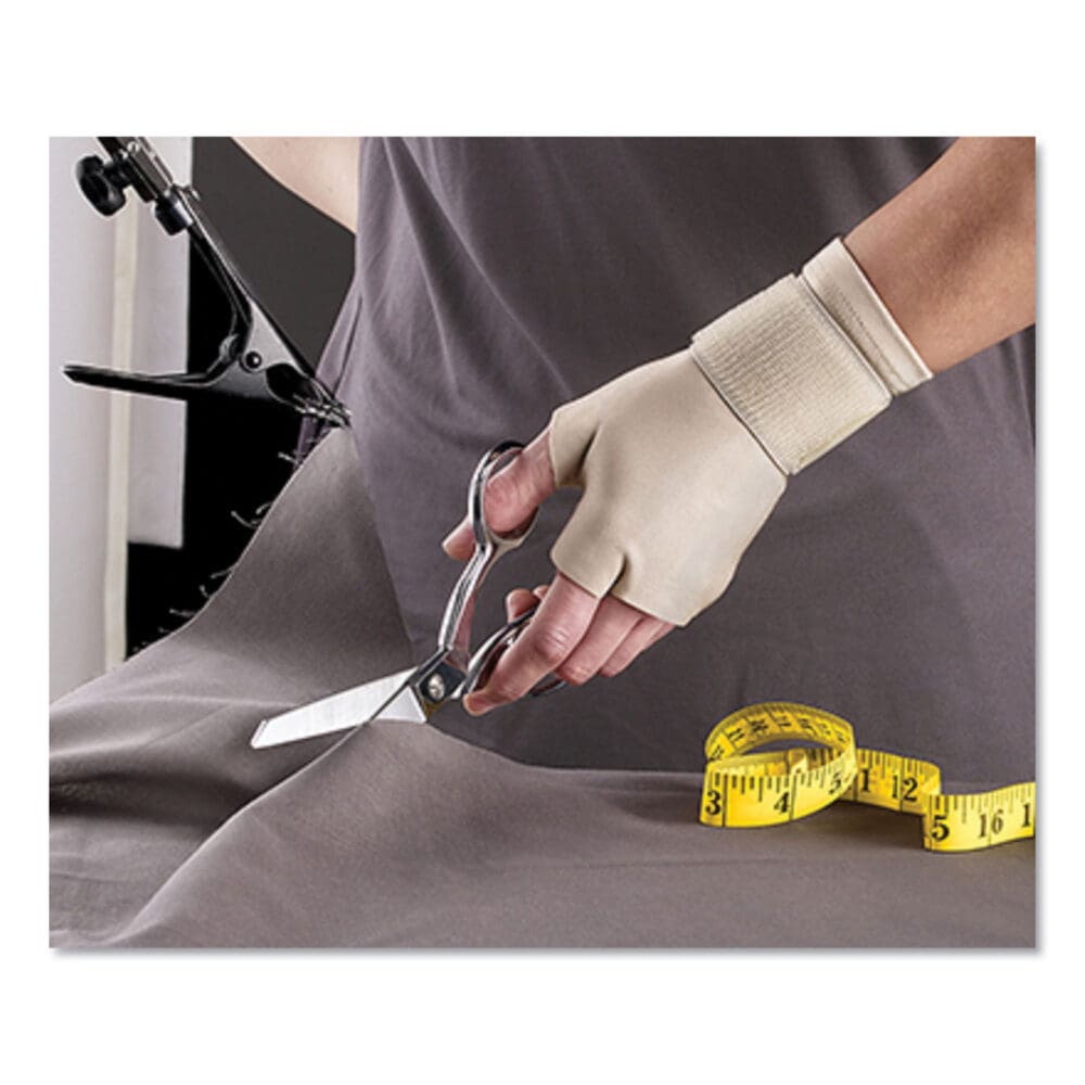Energizing Support Glove, Small/Medium, Fits Palm Size 6.5" - 8.0", Tan - Image 2