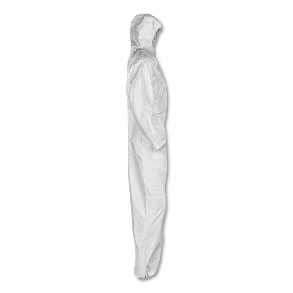A20 Breathable Particle Protection Coveralls, Zipper Front, Large, White - Image 4