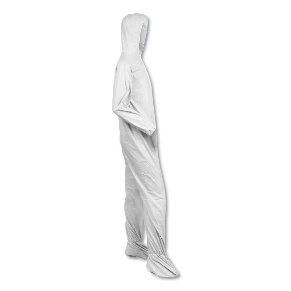A40 Elastic-Cuff, Ankle, Hood and Boot Coveralls, 3X-Large, White, 25/Carton - Image 5