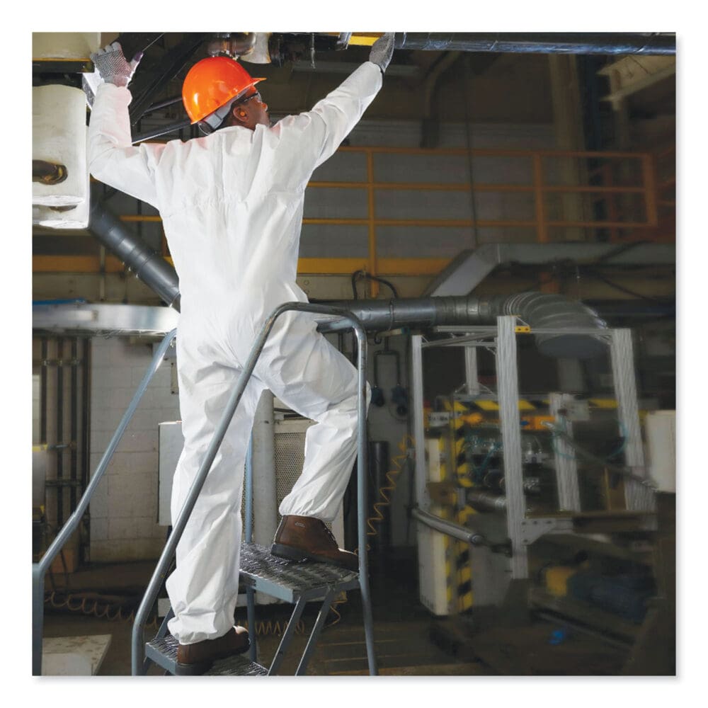 A20 Breathable Particle-Pro Coveralls, Zip, Large, White, 24/Carton - Image 2