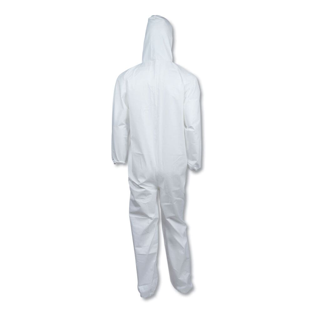 A40 Elastic-Cuff, Ankle, Hooded Coveralls, 3X-Large, White, 25/Carton - Image 6