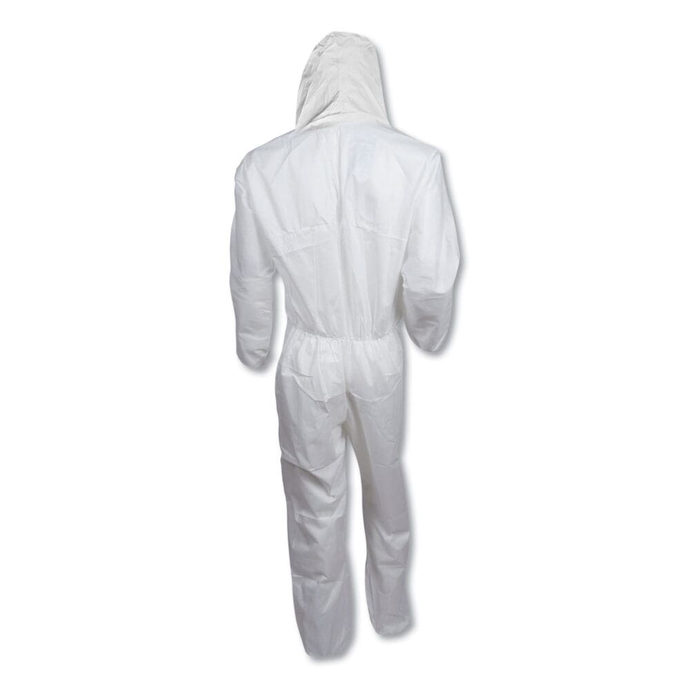 A20 Breathable Particle Protection Coveralls, Zipper Front, Large, White - Image 5