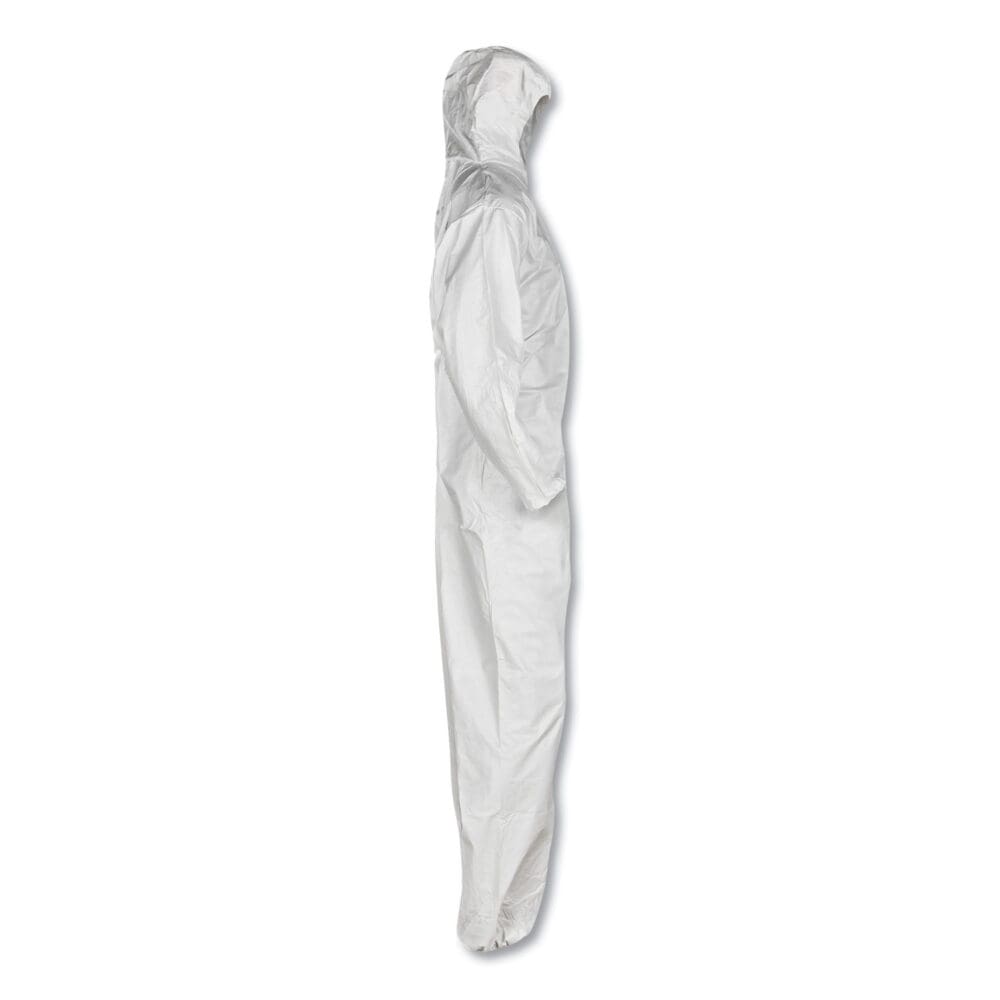 A30 Elastic-Back and Cuff Hooded Coveralls, X-Large, White, 25/Carton - Image 5