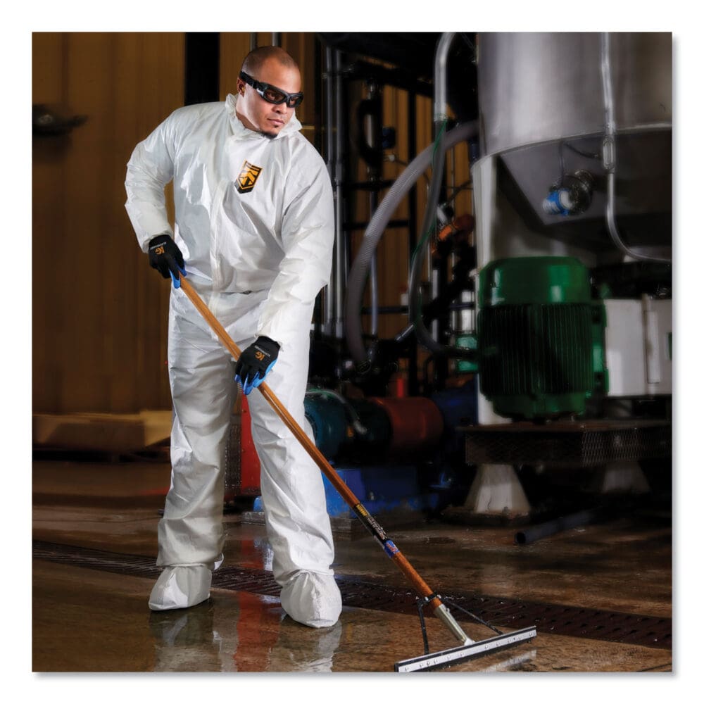 A40 Elastic-Cuff, Ankle, Hood and Boot Coveralls, 3X-Large, White, 25/Carton - Image 2