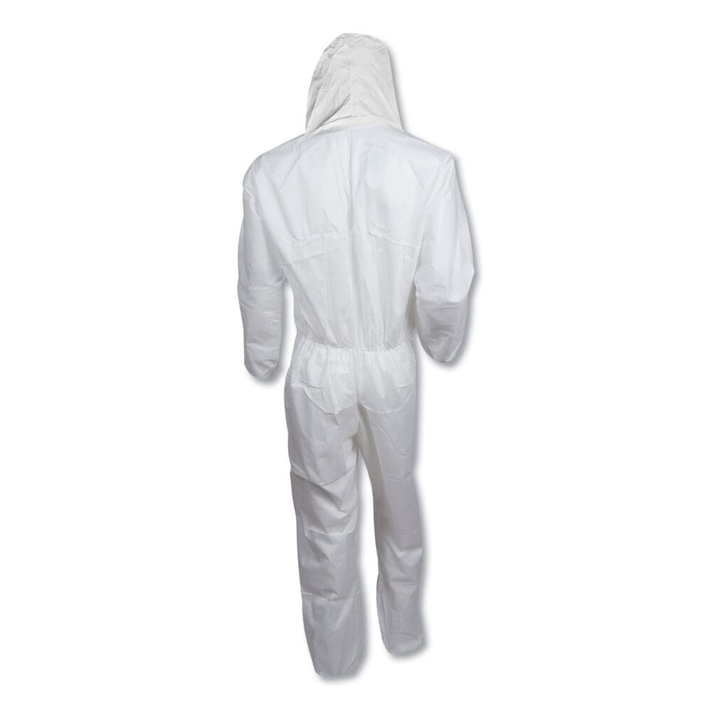 A20 Elastic Back, Cuff and Ankle Hooded Coveralls, Zip, X-Large, White, 24/Carton - Image 5