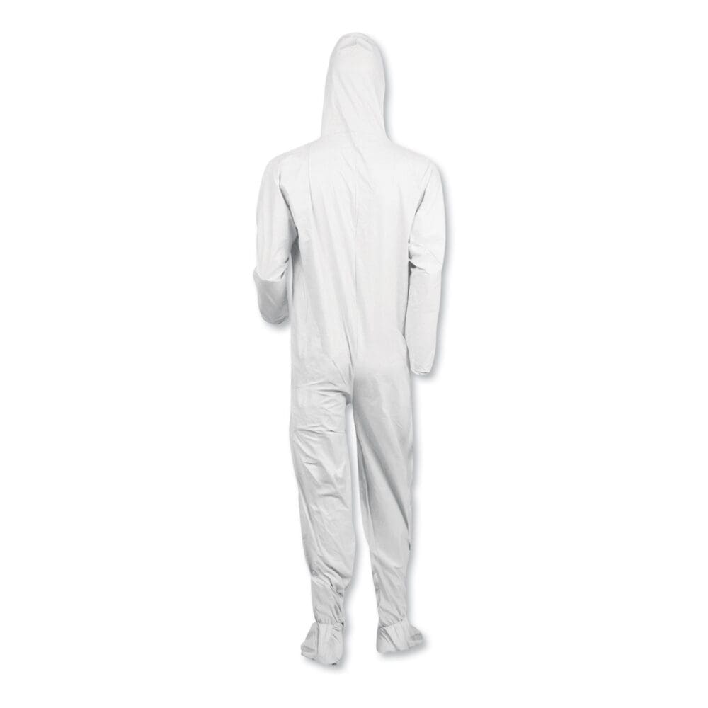 A40 Elastic-Cuff, Ankle, Hood and Boot Coveralls, Large, White, 25/Carton - Image 5