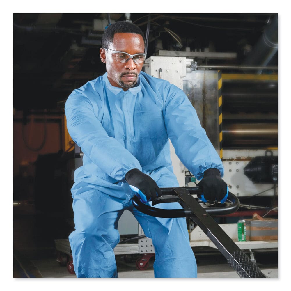 A65 Zipper Front Flame Resistant Coveralls, X-Large, Blue, 25/Carton - Image 6