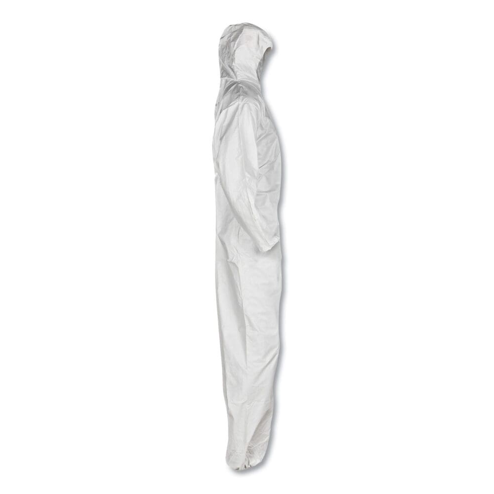 A30 Elastic-Back and Cuff Hooded Coveralls, 2X-Large, White, 25/Carton - Image 4