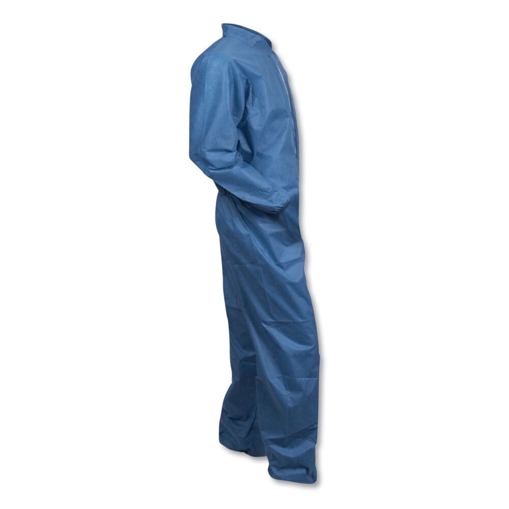A20 Coveralls, MICROFORCE Barrier SMS Fabric, 2X-Large, Blue, 24/Carton - Image 4