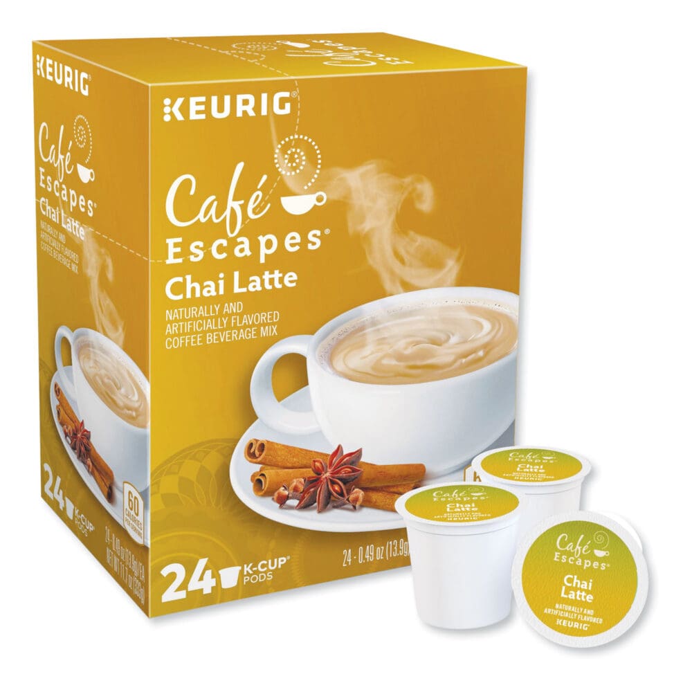 Cafe Escapes Chai Latte K-Cups, 24/Box - Image 2