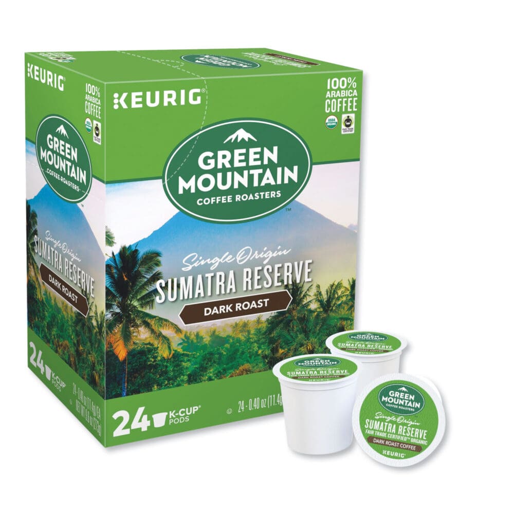 Fair Trade Organic Sumatran Extra Bold Coffee K-Cups, 24/Box - Image 2
