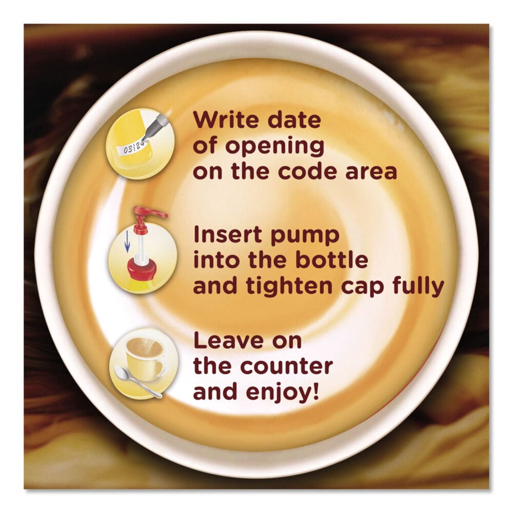Liquid Coffee Creamer, Pumpkin Spice, 1.5 L Pump Bottle, 2/Carton - Image 9