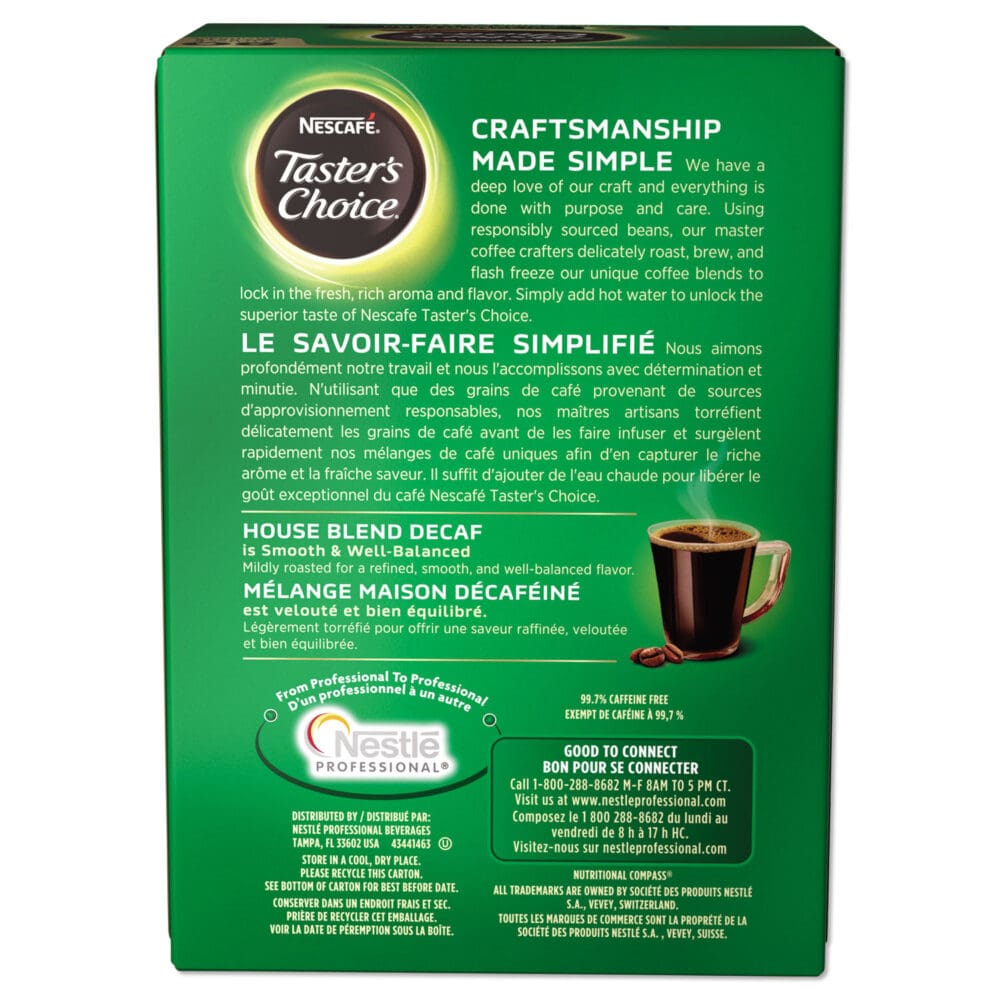 Taster's Choice Stick Pack, Decaf, 0.06oz, 80/Box - Image 4