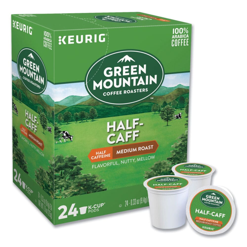 Half-Caff Coffee K-Cups, 96/Carton - Image 2