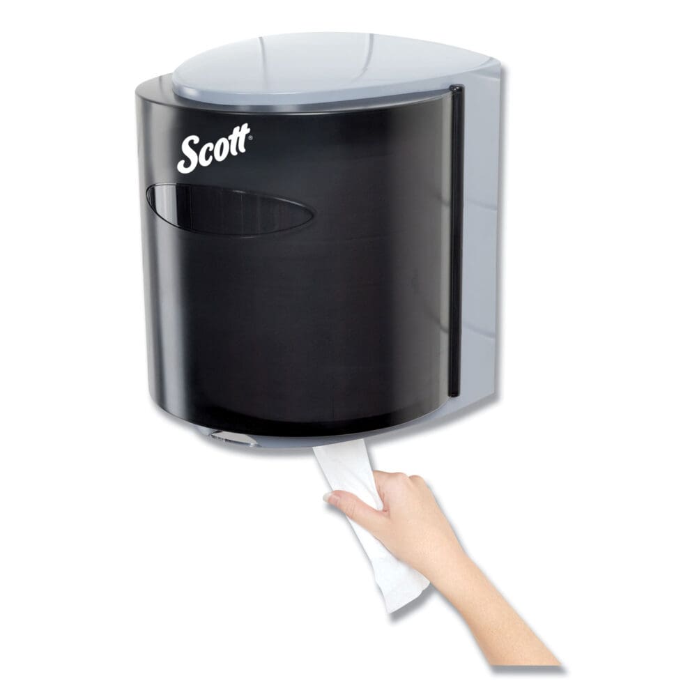 Roll Center Pull Towel Dispenser, 10.3 x 9.3 x 11.9, Smoke/Gray - Image 4