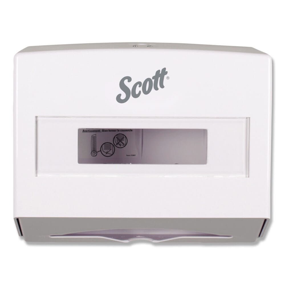 Scottfold Folded Towel Dispenser, 10.75 x 4.75 x 9, White - Image 2