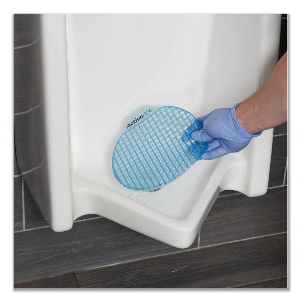 ActiveAire Deodorizer Urinal Screen, Sunscape Mango Scent, Orange, 12/Carton - Image 3