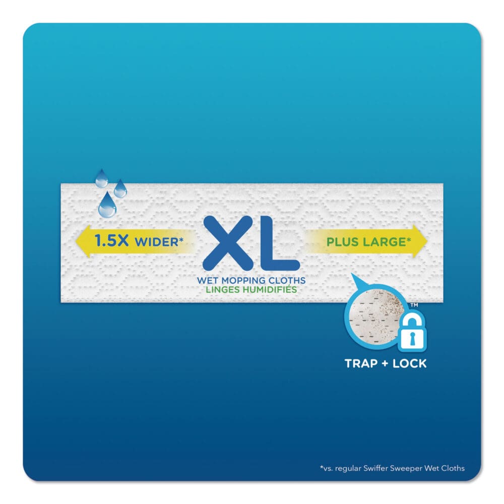 Max/XL Wet Refill Cloths, 16.5 x 9, White, 12/Tub, 6 Tubs/Carton - Image 3