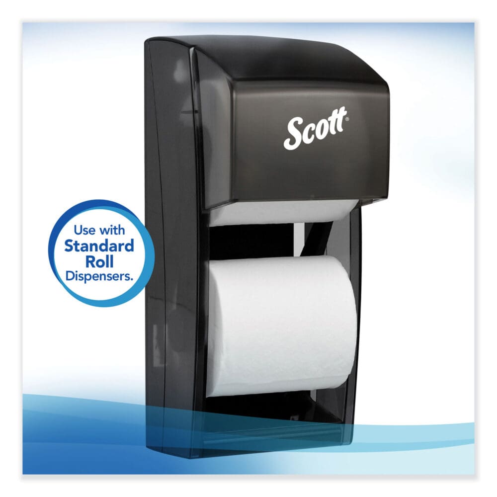 Essential Standard Roll Bathroom Tissue for Business, Septic Safe, 2-Ply, White, 550 Sheets/Roll - Image 6