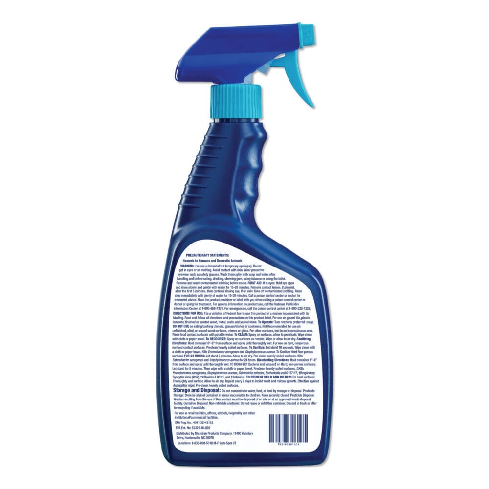 24-Hour Disinfectant Bathroom Cleaner, Citrus, 32 oz Spray Bottle, 6/Carton - Image 2