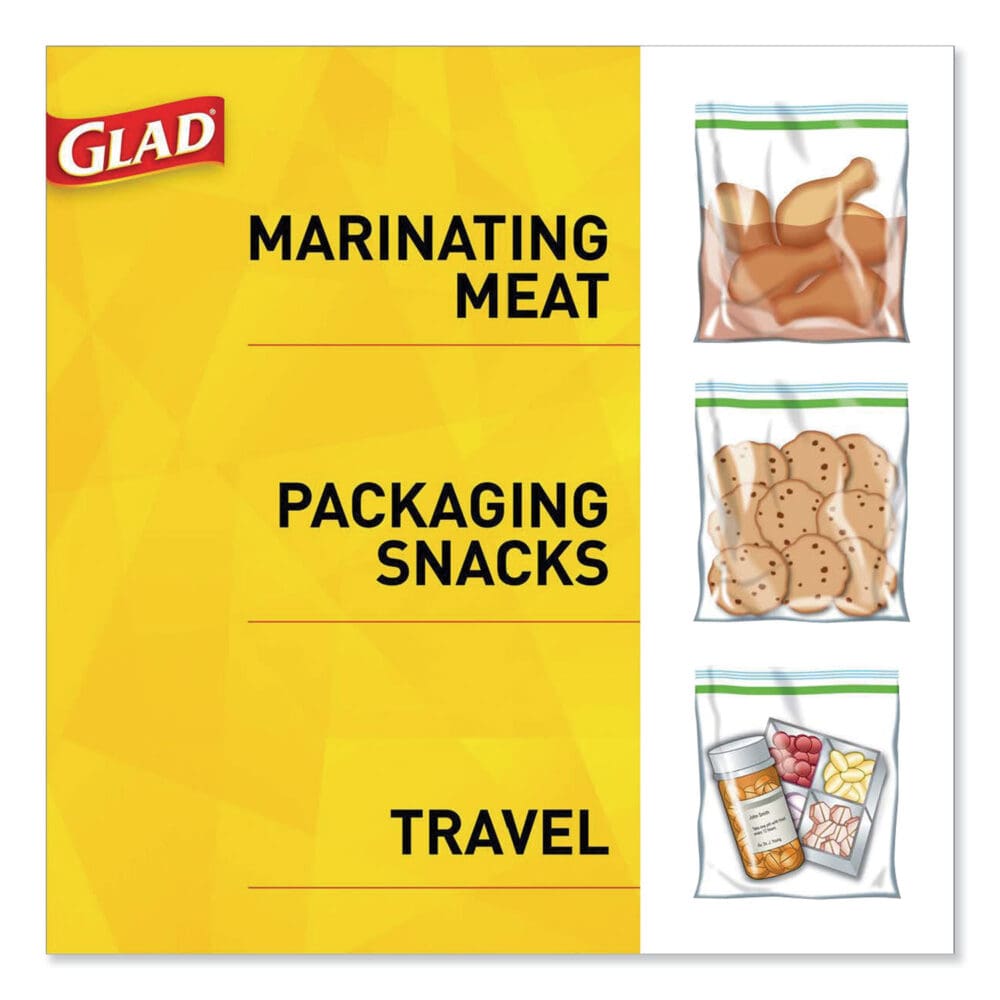Fold-Top Sandwich Bags, 6.5" x 5.5", Clear, 180/Box, 12 Boxes/Carton - Image 2