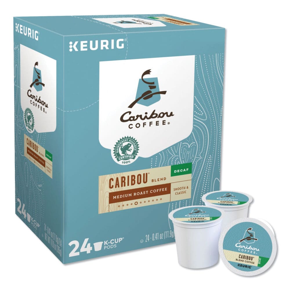 Caribou Blend Decaf Coffee K-Cups, 96/Carton - Image 2