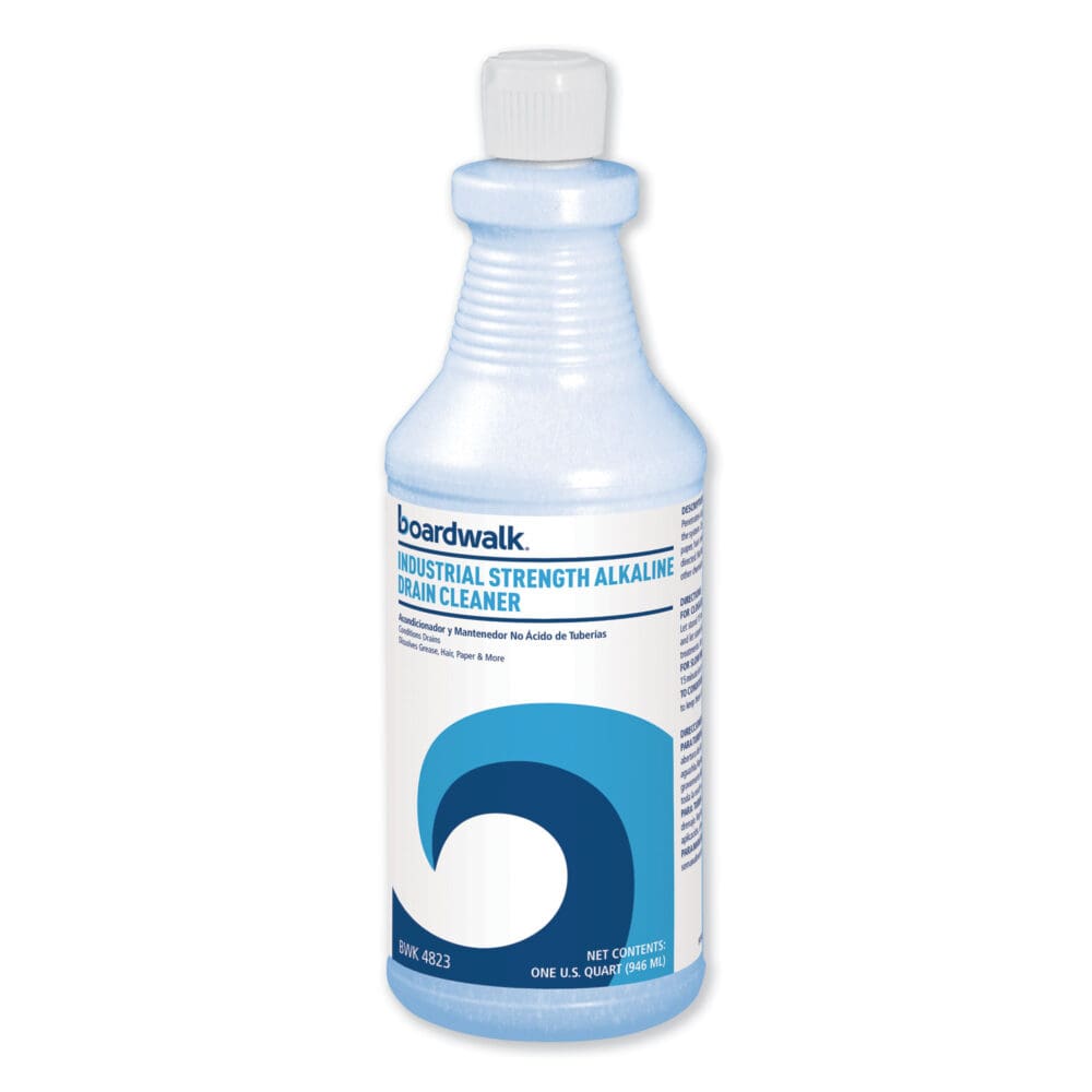 Industrial Strength Alkaline Drain Cleaner, 32 oz Bottle, 12/Carton - Image 2