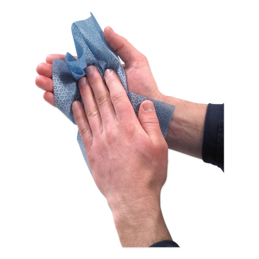 FAST TOWELS Hand Cleaning Towels, 2-Ply, 7.75 x 11, Fresh Citrus, Blue, 60/Pack, 6 Packs/Carton - Image 4