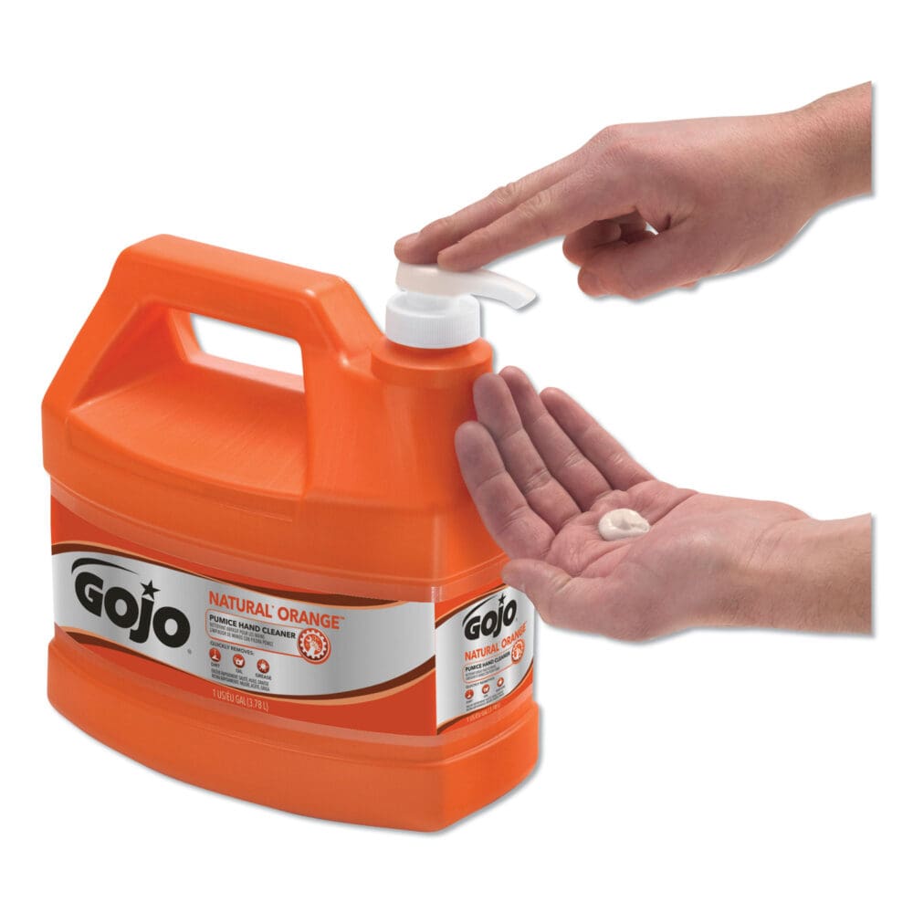 NATURAL ORANGE Pumice Hand Cleaner, Citrus, 1 gal Pump Bottle - Image 5