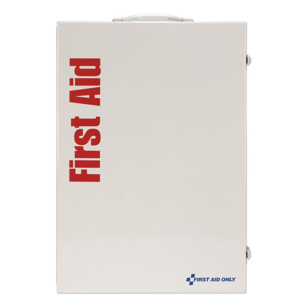 ANSI Class B+ 4 Shelf First Aid Station with Medications, 1,461 Pieces, Metal Case - Image 3