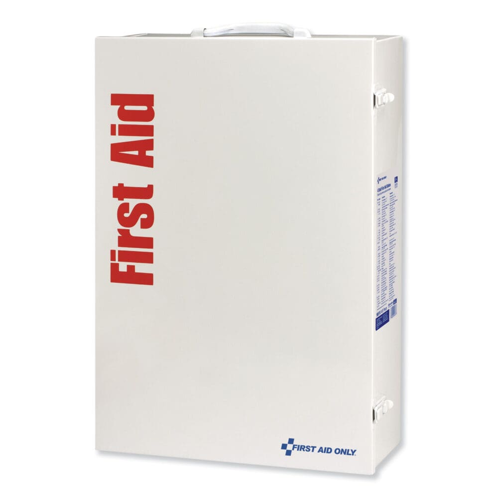 ANSI Class B+ 4 Shelf First Aid Station with Medications, 1,461 Pieces, Metal Case - Image 2