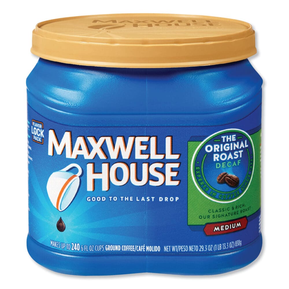 Coffee, Decaffeinated Ground Coffee, 29.3 oz Can - Image 2