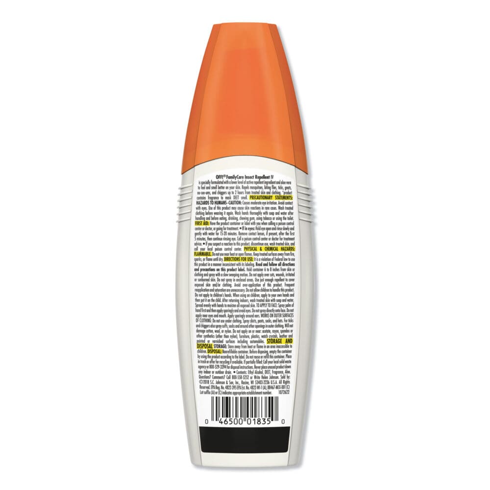 FamilyCare Unscented Spray Insect Repellent, 6 oz Spray Bottle, 12/Carton - Image 4