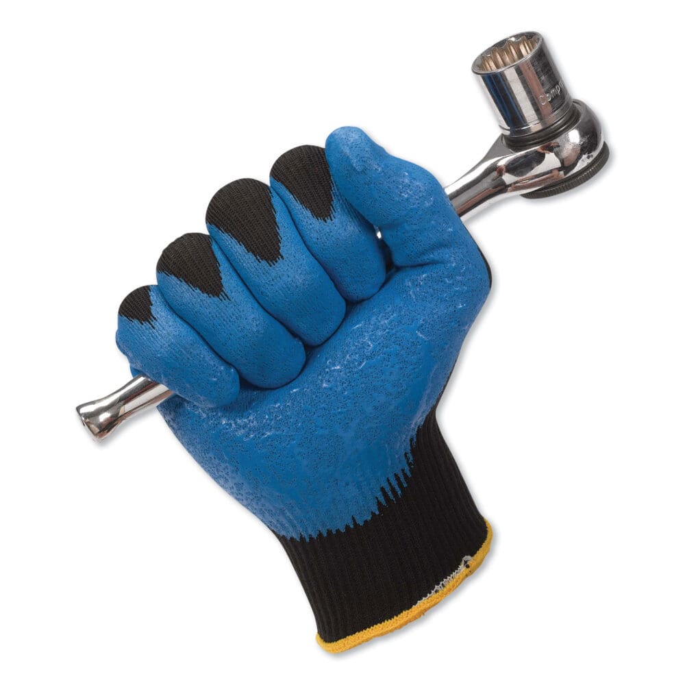 G40 Foam Nitrile Coated Gloves, 240 mm Length, Large/Size 9, Blue, 12 Pairs - Image 2