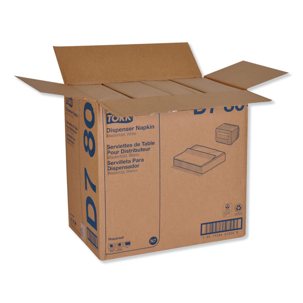 Universal Masterfold Dispenser Napkins, 1-Ply, 13" x 12", White, 6000/Carton - Image 3