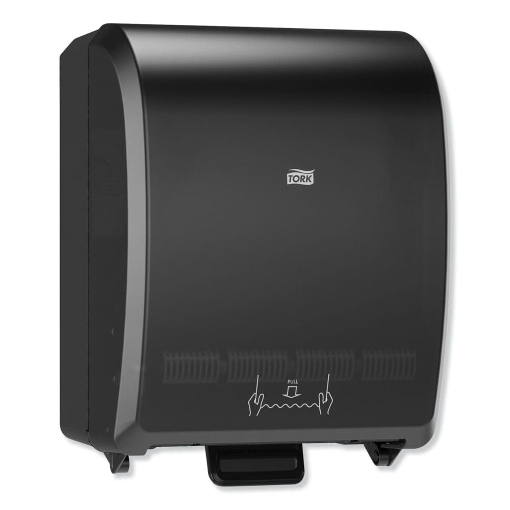Mechanical Hand Towel Roll Dispenser, H80 System, 12.32 x 9.32 x 15.95, Black - Image 8
