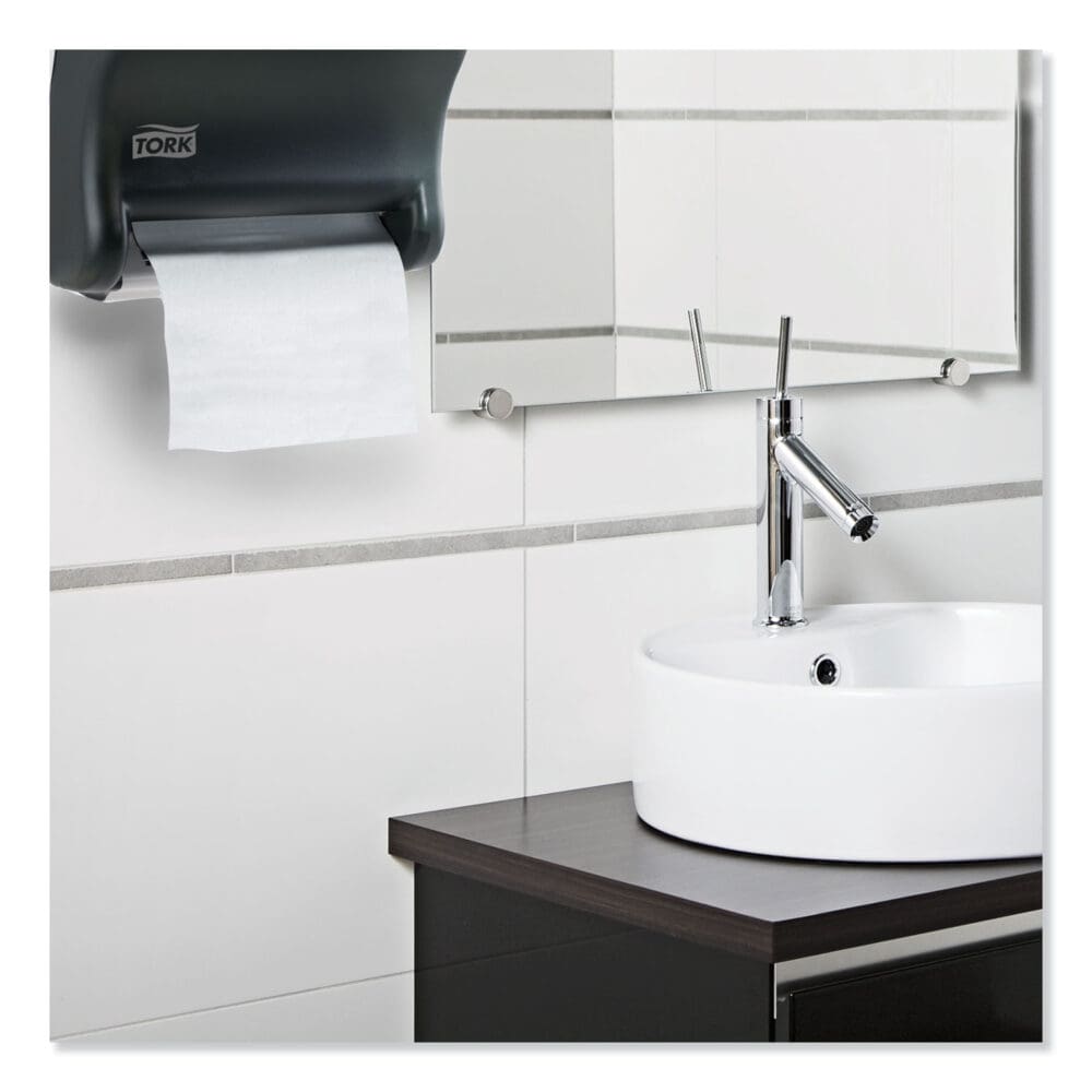 Universal Hand Towel Roll, 1-Ply, 7.88" x 800 ft, White, 6 Rolls/Carton - Image 6