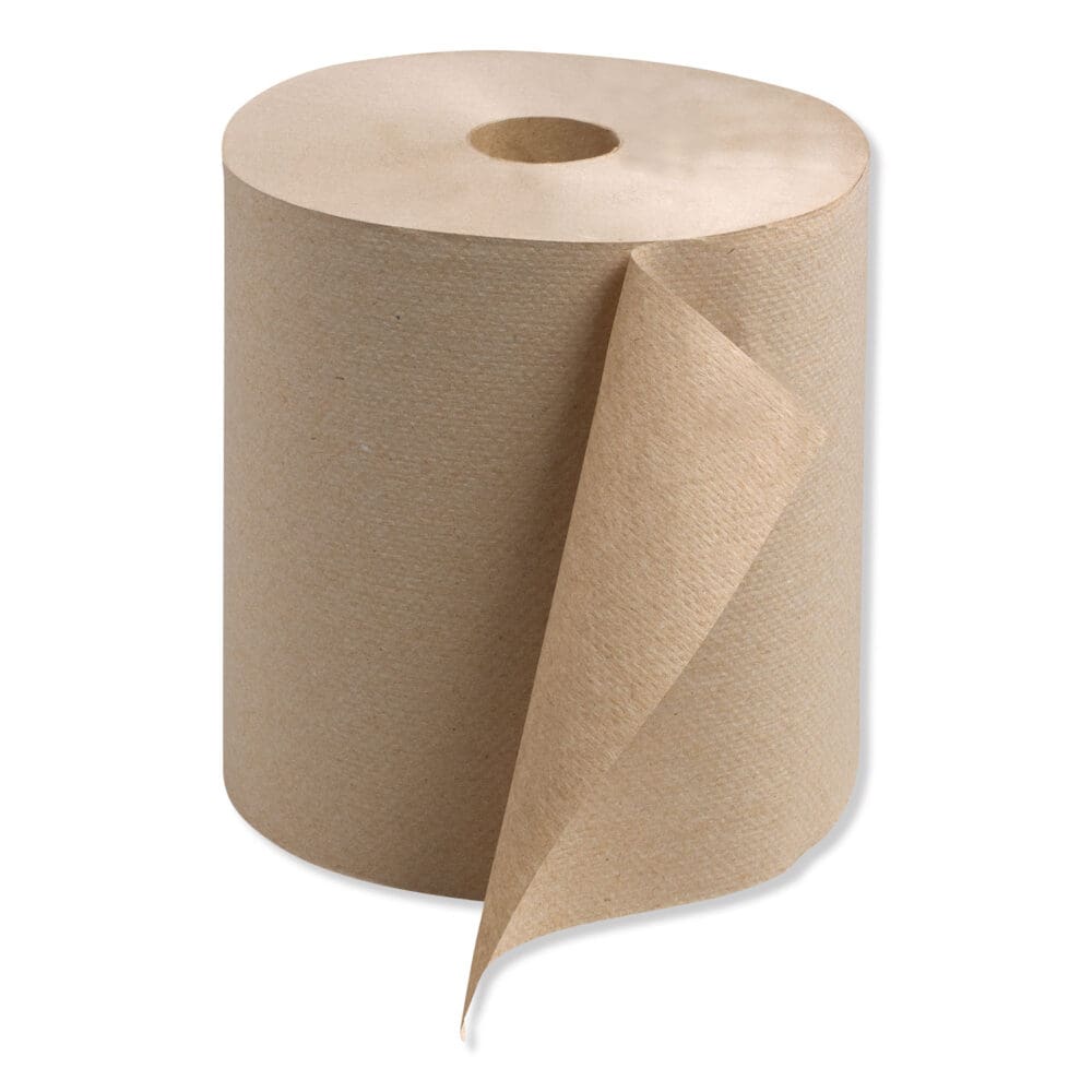 Universal Hardwound Roll Towel, 1-Ply, 7.88" x 800 ft, Natural, 6/Carton - Image 4